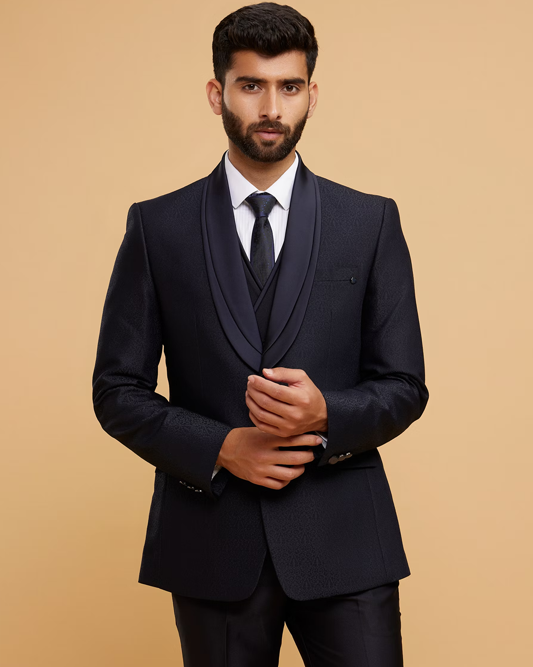 Dark Blue Suit Set