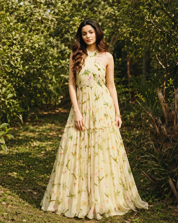 Iris Halter Neck Maxi Dress