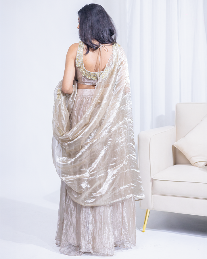 Tissue Lehenga Choli