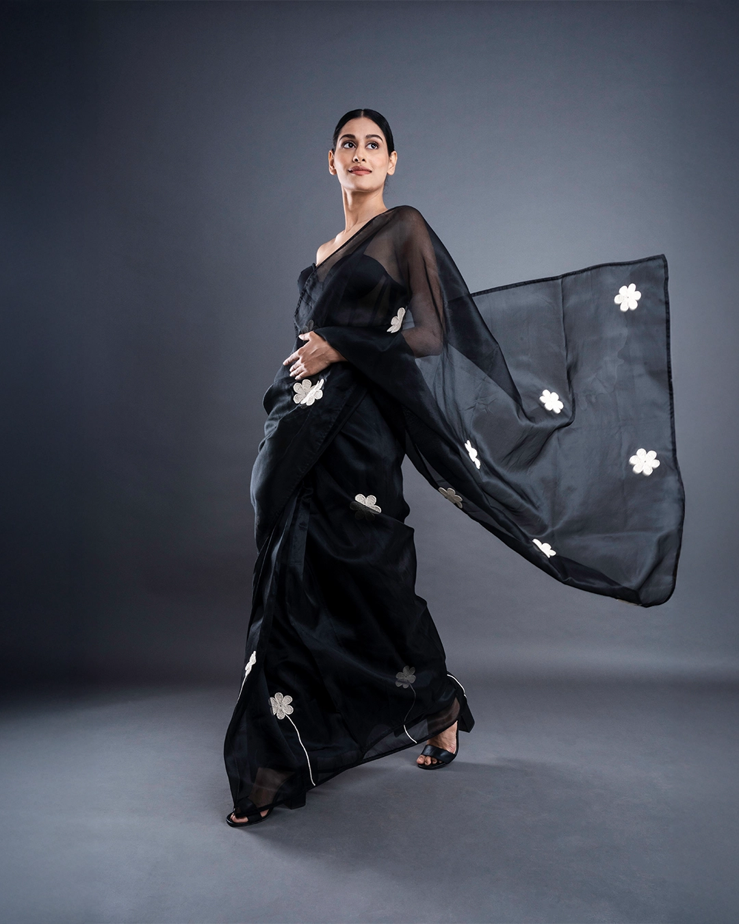 ATBW - Floral Organza Saree