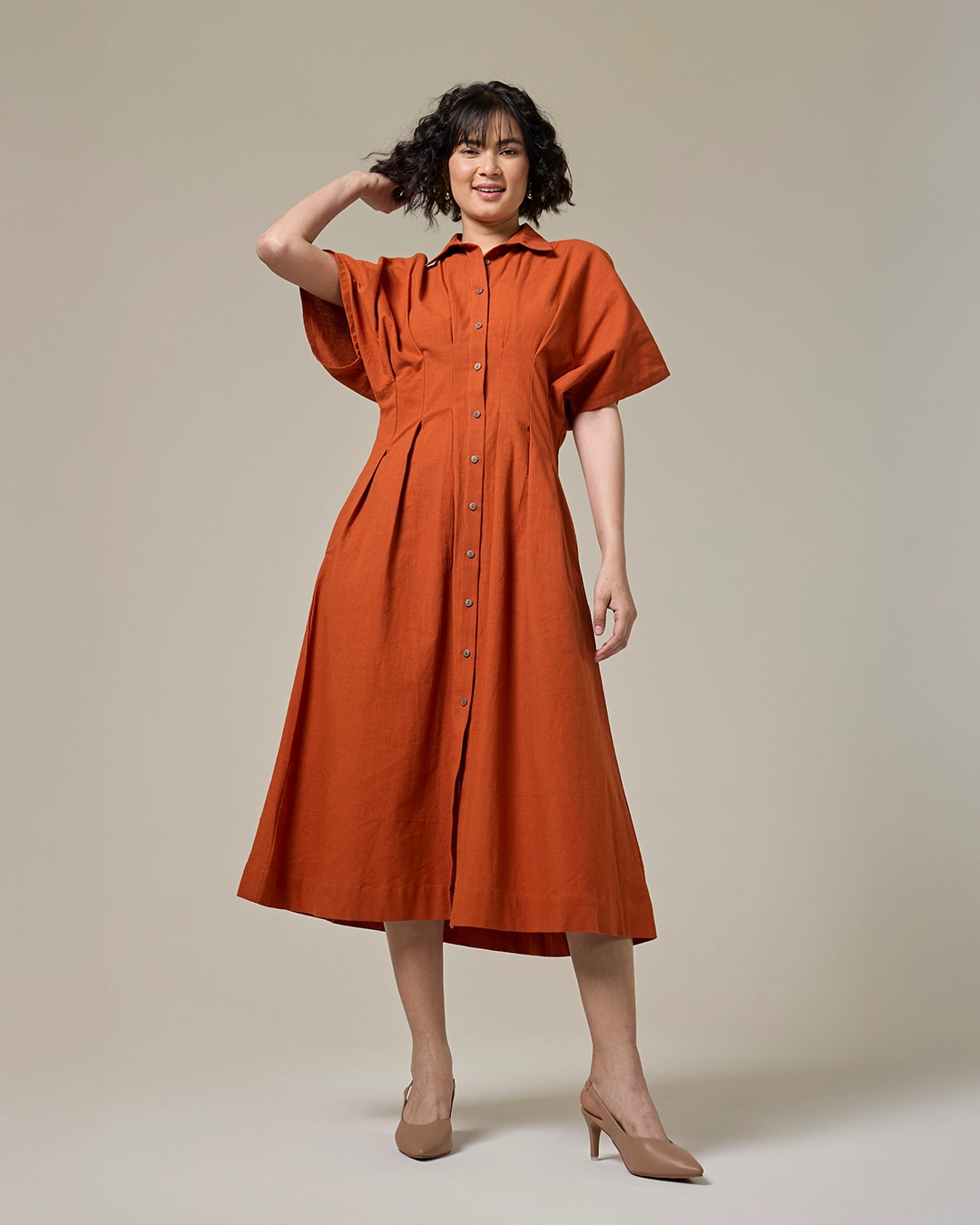 Terracotta Monk Dress