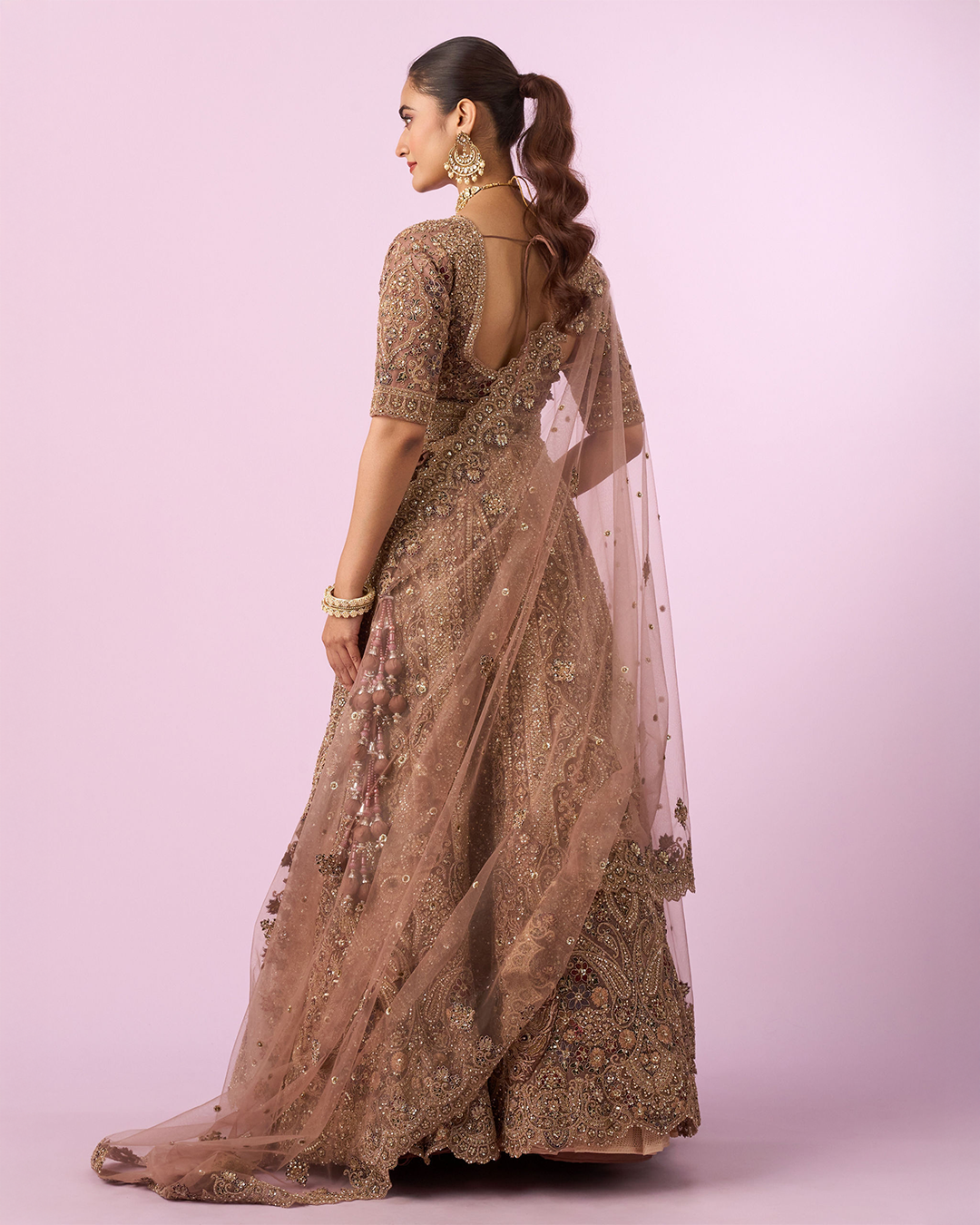 Golden Gala Glory Bridal Lehenga
